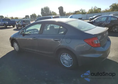 2012 Honda Civic Hf from USA, damaged, VIN 2HGFB2F66CH574003